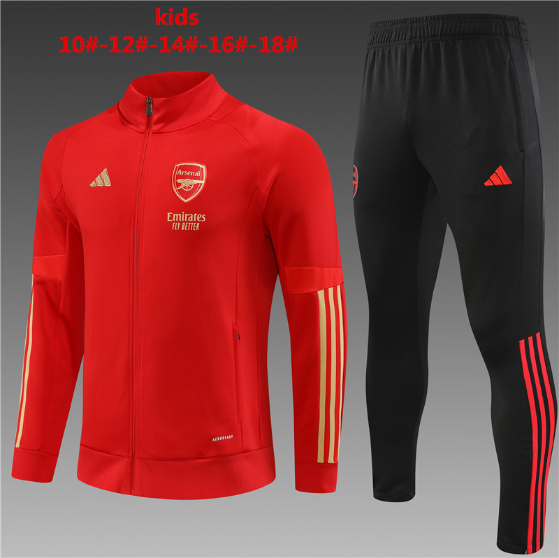 Arsenal 23-24 Kids Jacket Training Tracksuit - Red