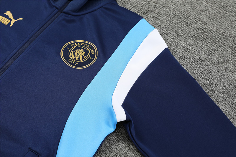 Manchester City 23-24 Jacket Training Tracksuit - Blue