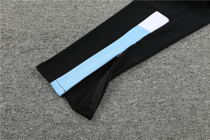 Manchester City 23-24 Kids Long Sleeve Training Set Black