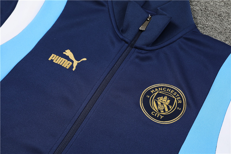 Manchester City 23-24 Jacket Training Tracksuit - Blue