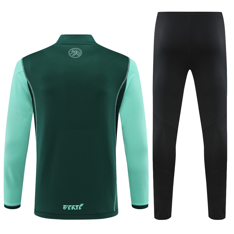 Algeria 23-24 Kids Long Sleeve Training Set Green