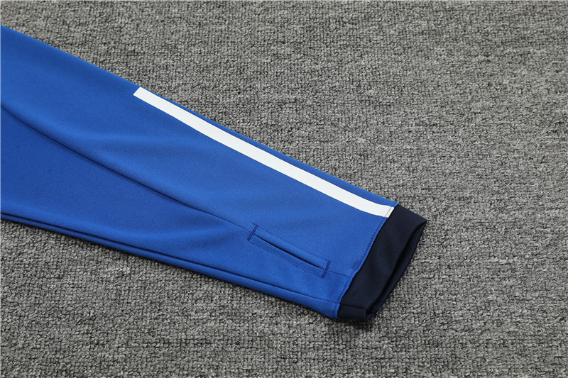 Algeria 23-24 Kids Long Sleeve Training Set Black and Blue