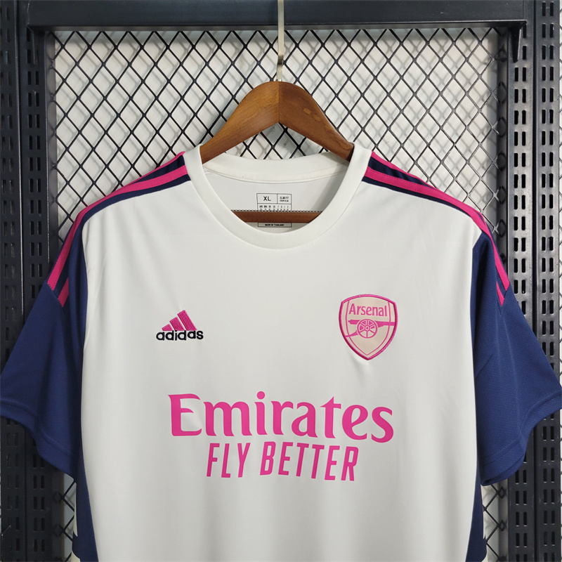 Arsenal 23/24 White Training Jersey - Fans Version