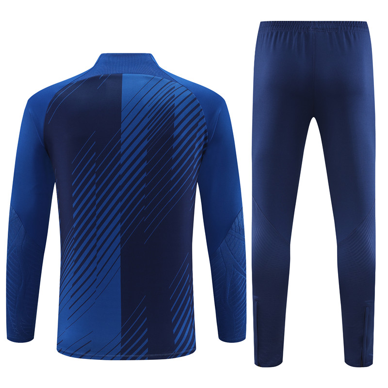 B.A.R.S.A 23-24 Kids Long Sleeve Training Set Blue Camouflage