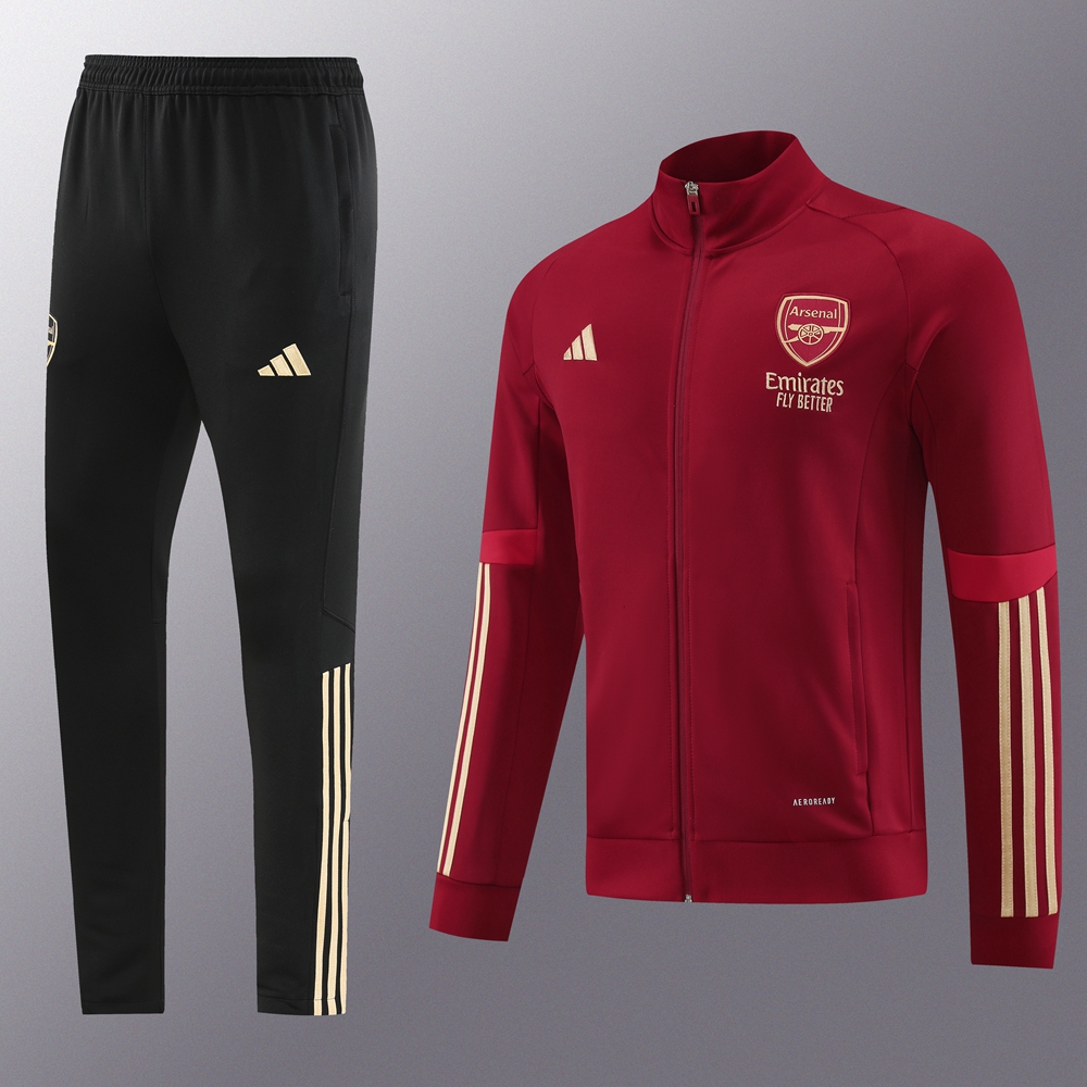 Arsenal 23-24 Jacket Training Tracksuit - Deep Red