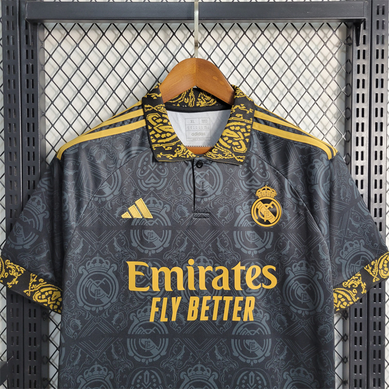 23/24 Real Madrid Black Concept Edition Jersey - Fans Version