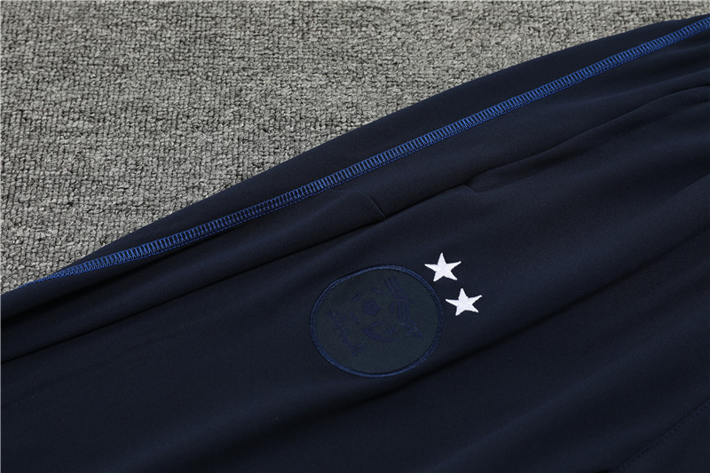 Algeria 23-24 Kids Long Sleeve Training Set Black and Blue
