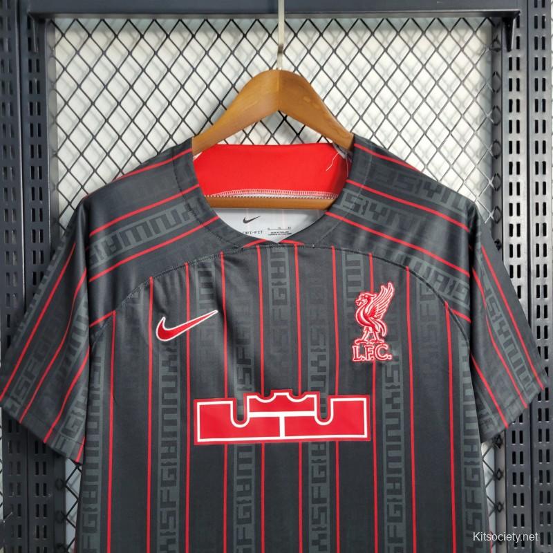 23-24 Liverpool x LeBron James Black Jersey - Fans Version