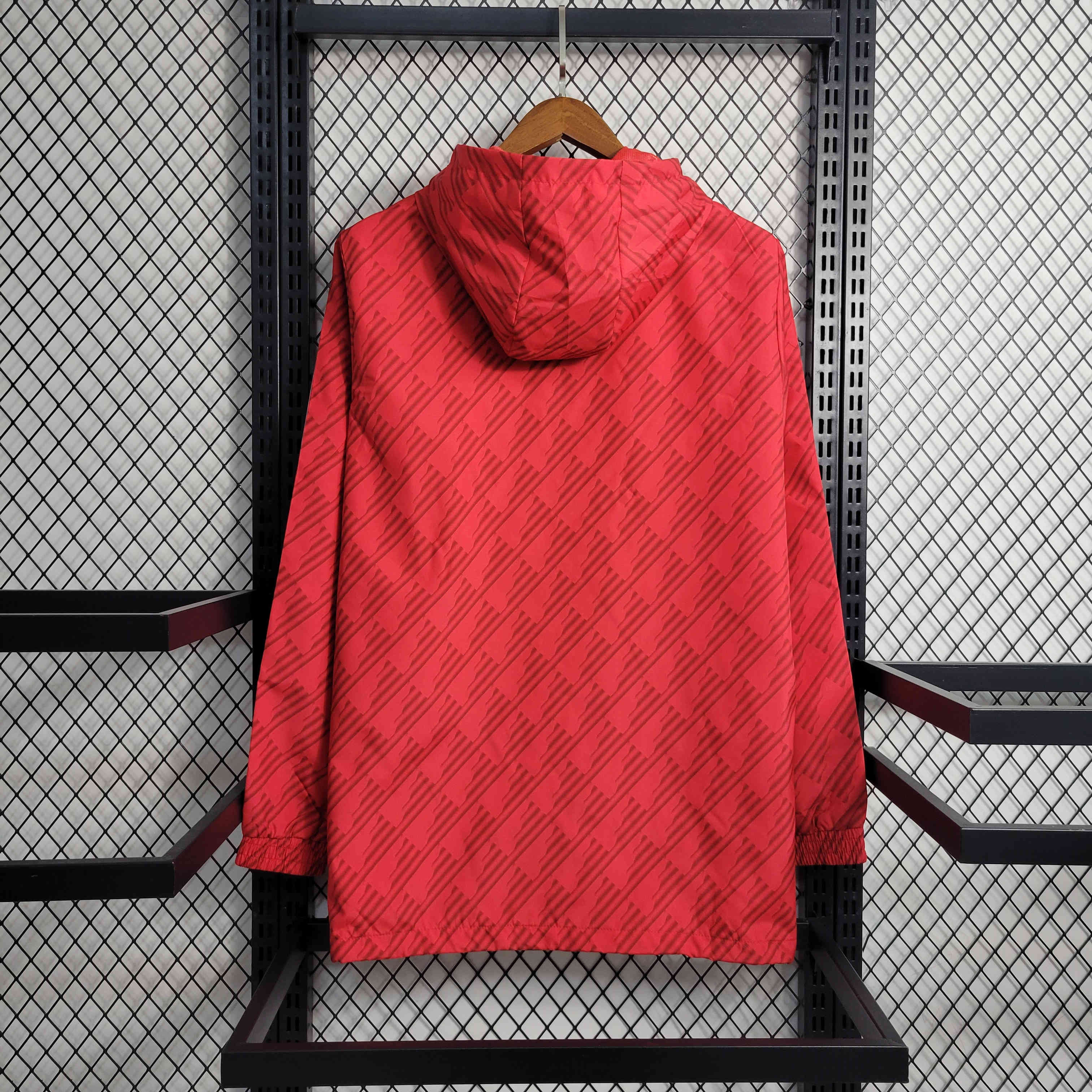 23-24 Manchester United Red Windbreaker