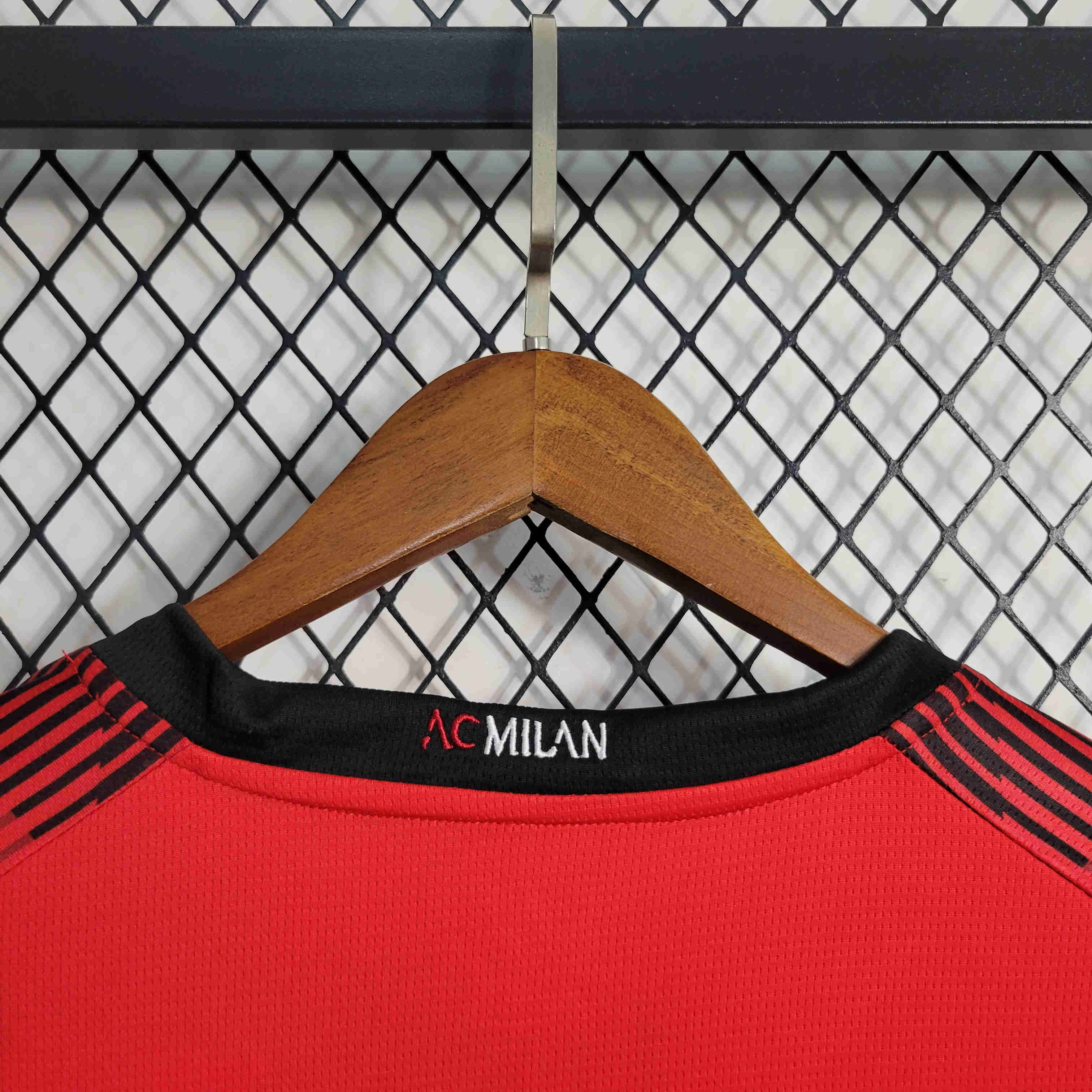 23/24 AC Milan Home Long Sleeve Jersey - Fans Version