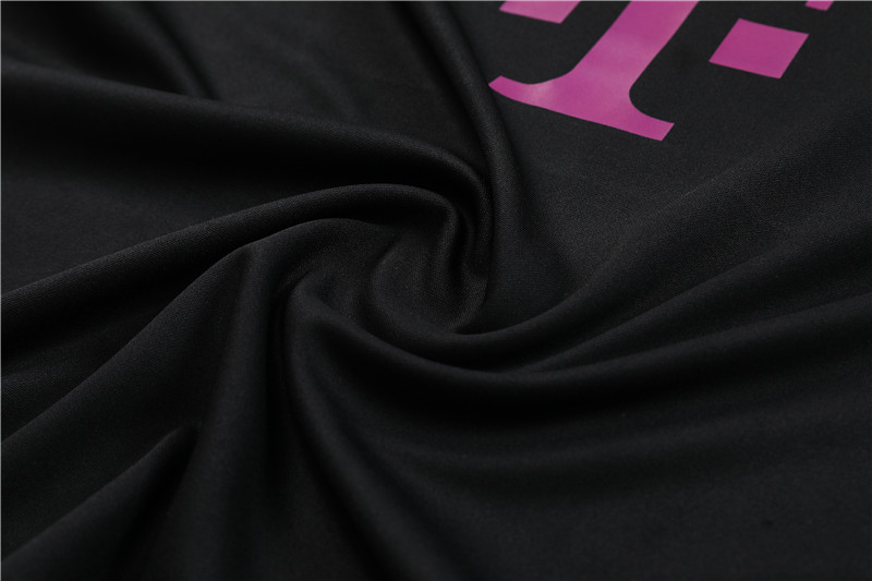 Bayern Munich 23-24 Kids Long Sleeve Training Set Black and Purple