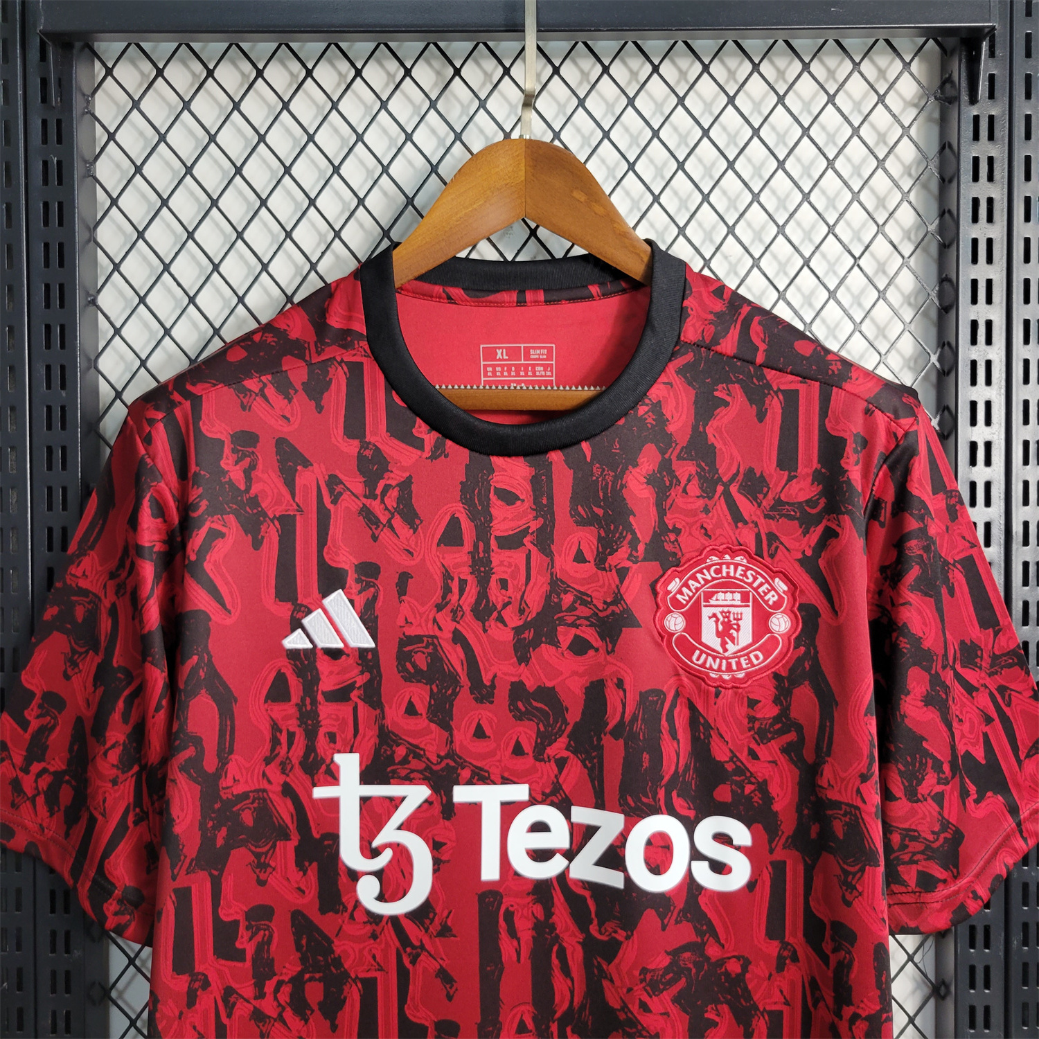 Manchester United 23-24 Red Black Training Jersey - Fans Version