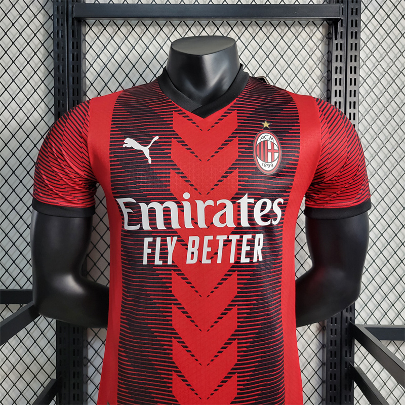 AC Milan 23-24 Home Stadium Jersey - Player Version