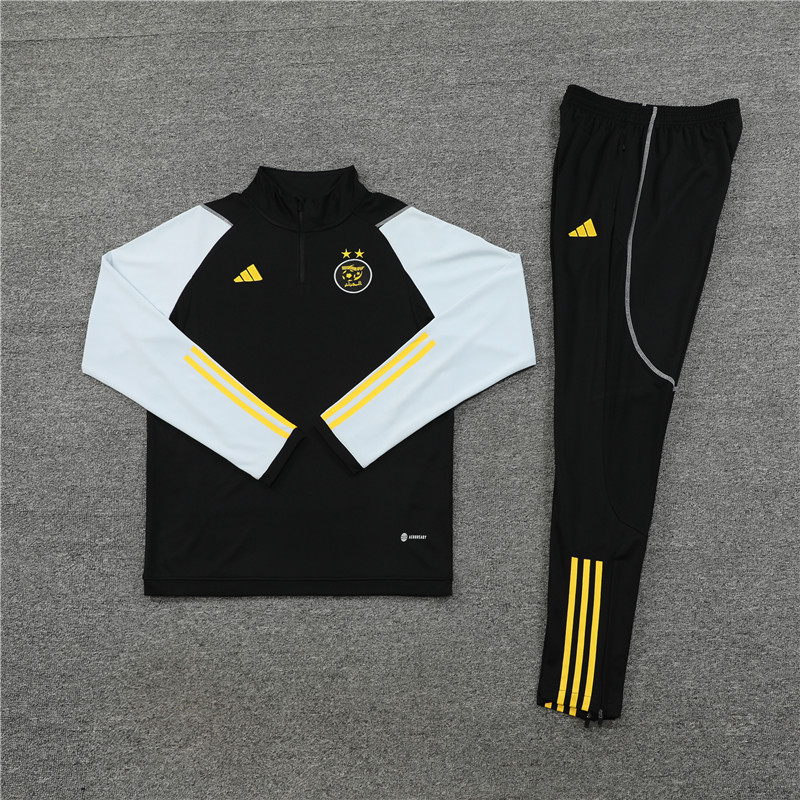 Algeria 23-24 Long Sleeve Training Set -Black and White