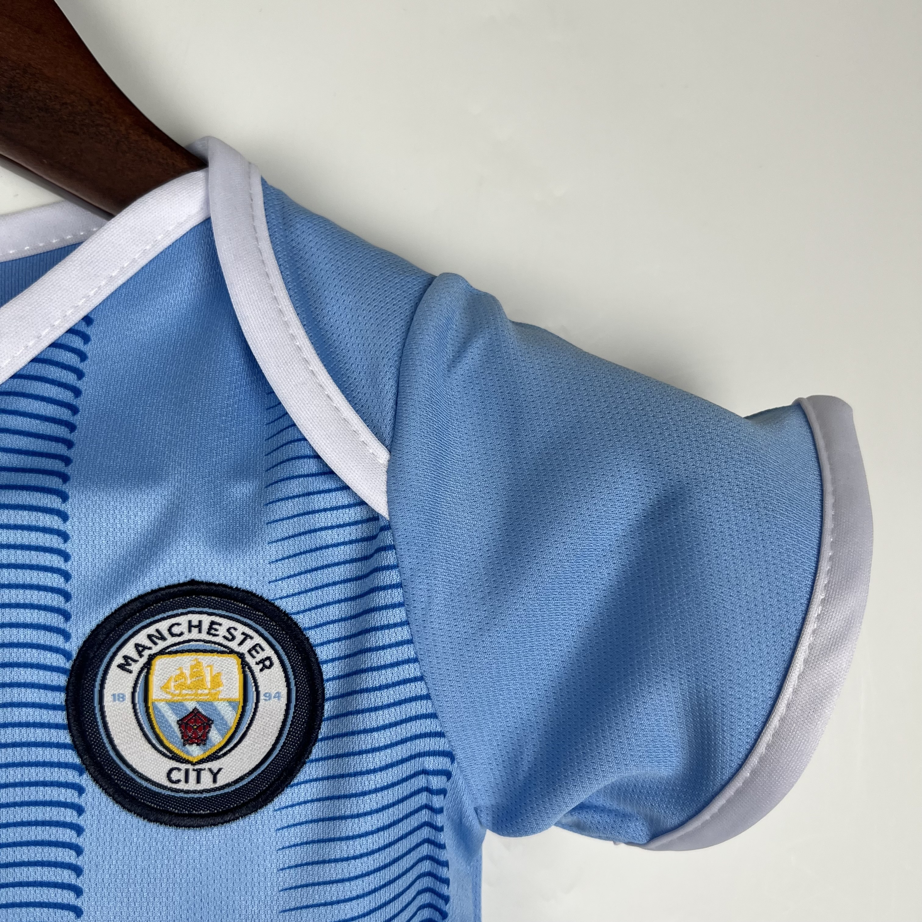 Manchester City 23-24 Home Stadium Baby Crawling Suit