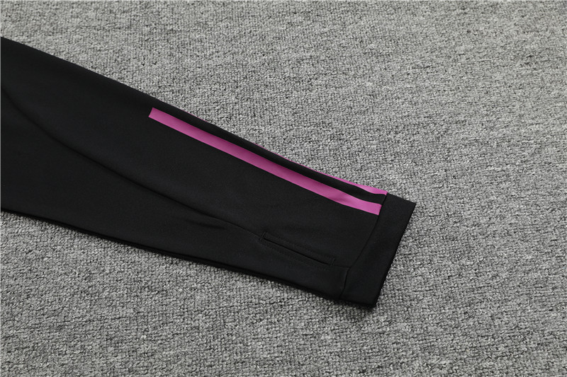 Bayern Munich 23-24 Kids Long Sleeve Training Set Black and Purple