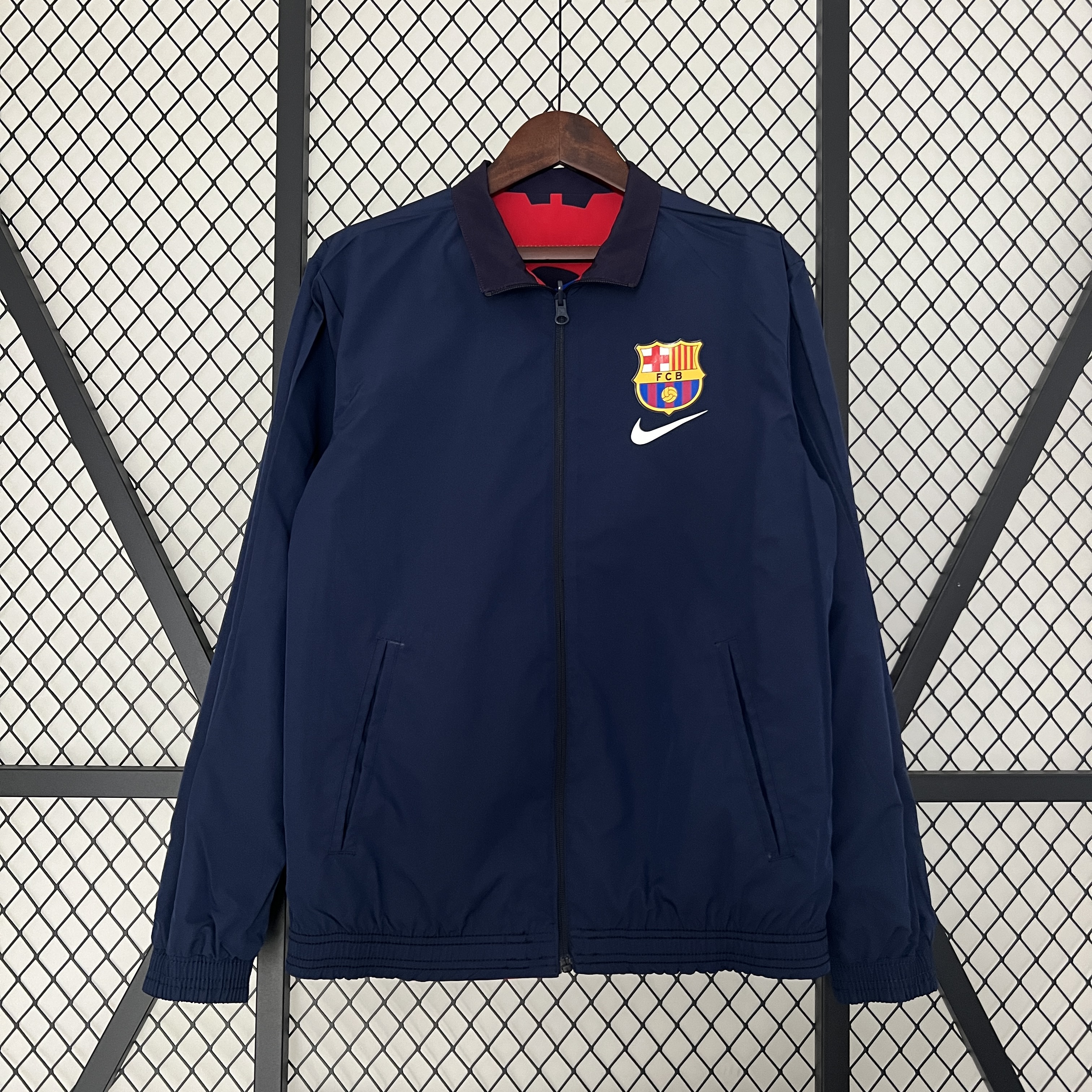 B.A.R.S.A 23-24 Double Sided Windbreaker - Blue & Red