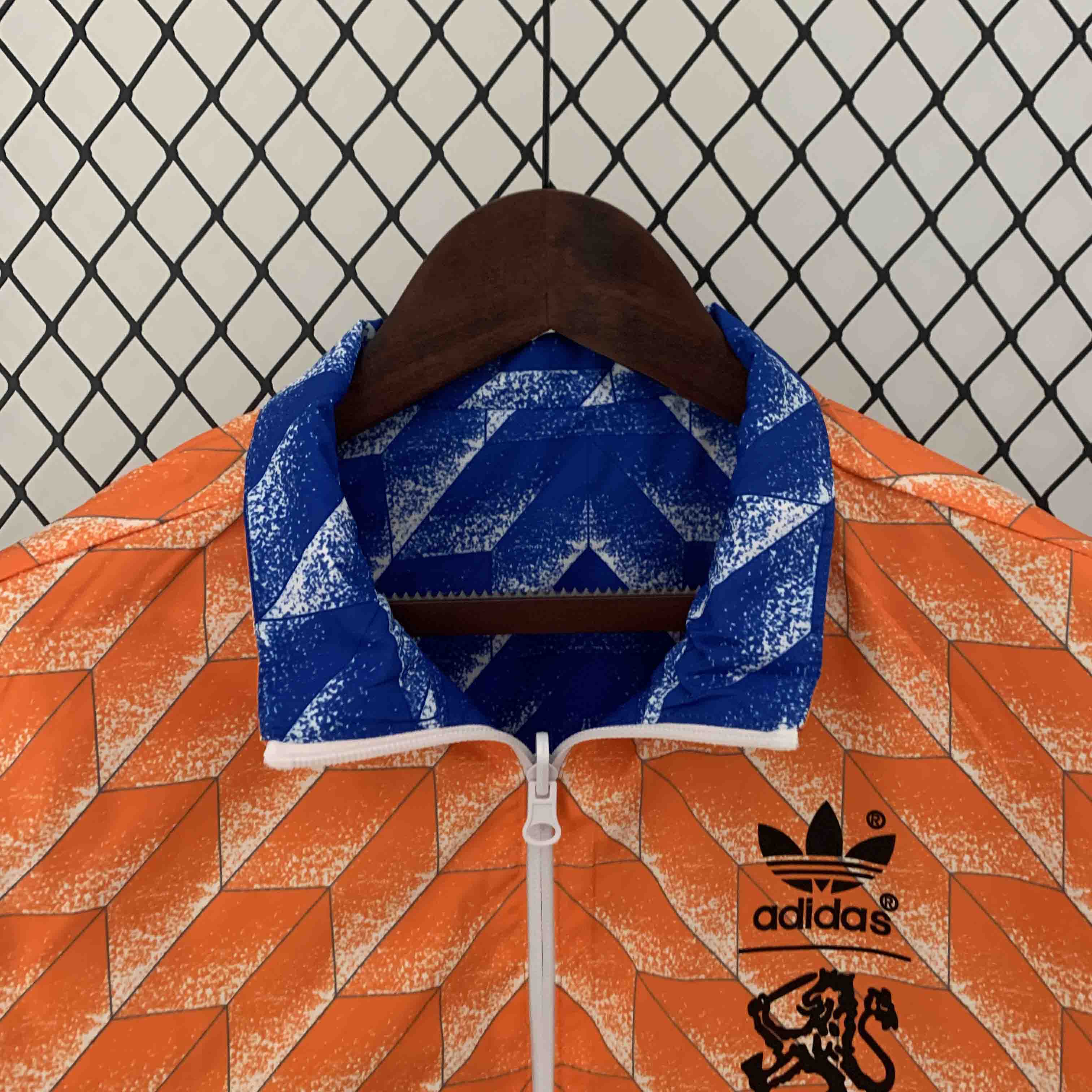 Netherlands 23-24 Double Sided Windbreaker - Orange & Blue
