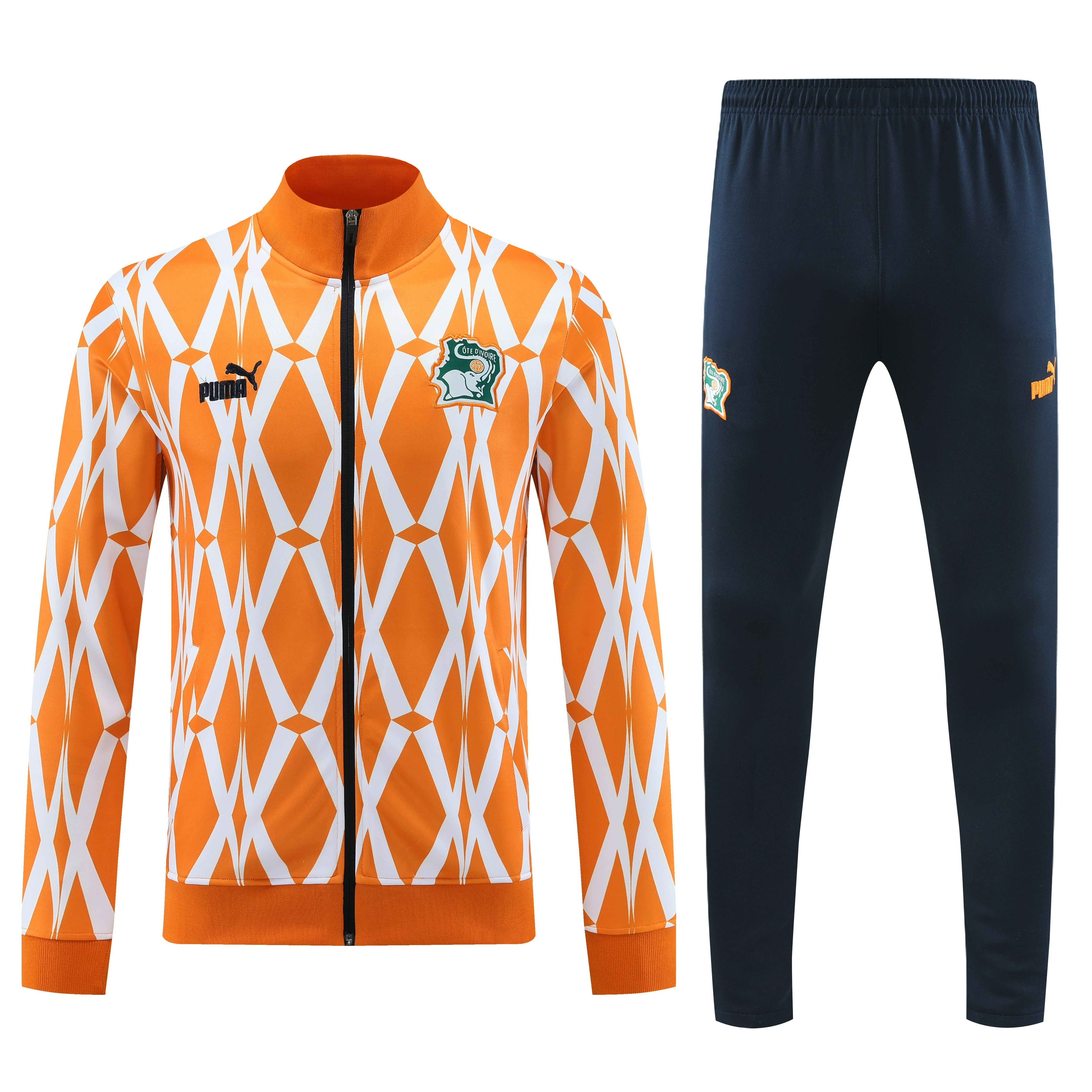 Cote d'Ivoire 23-24 Jacket Training Tracksuit - Orange