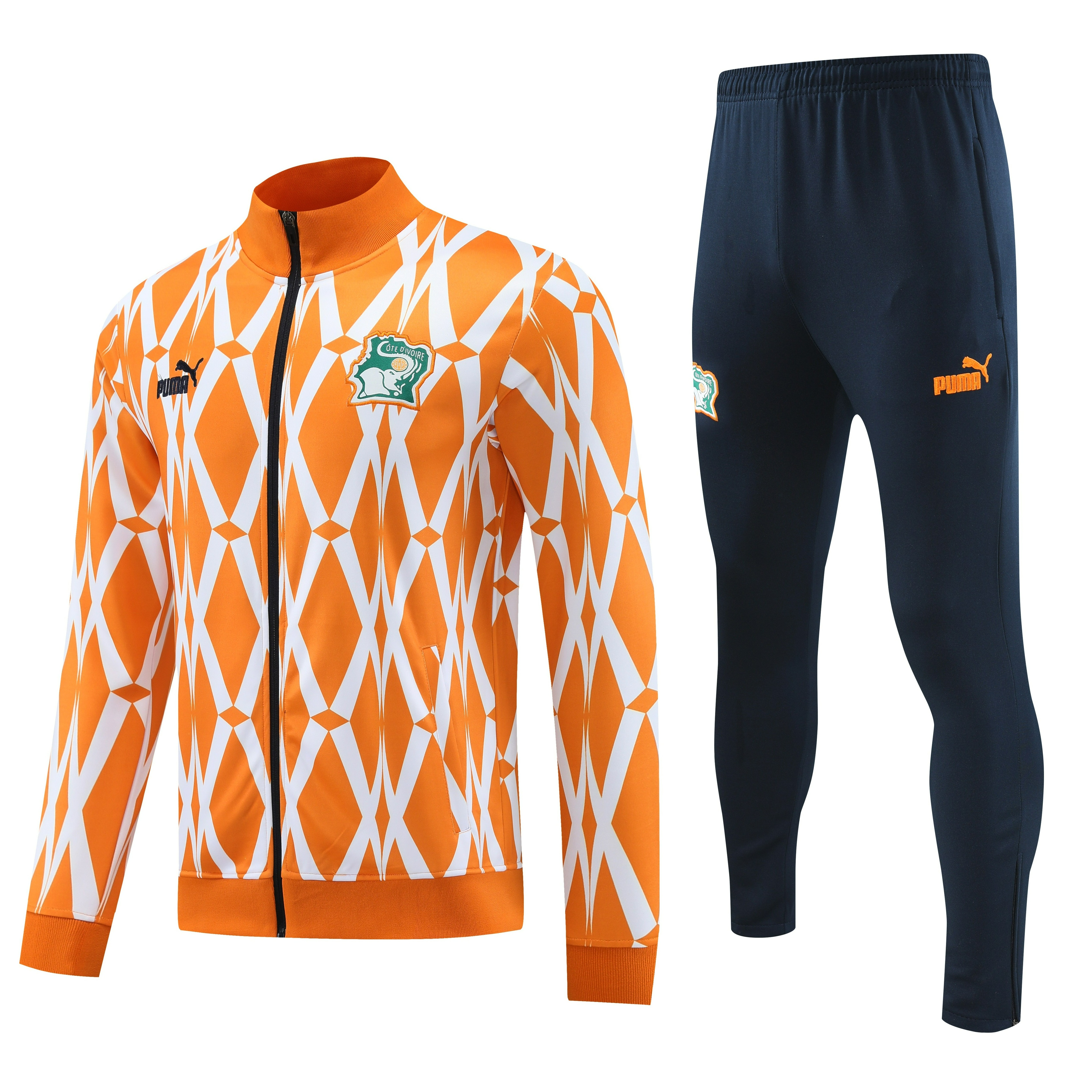 Cote d'Ivoire 23-24 Jacket Training Tracksuit - Orange