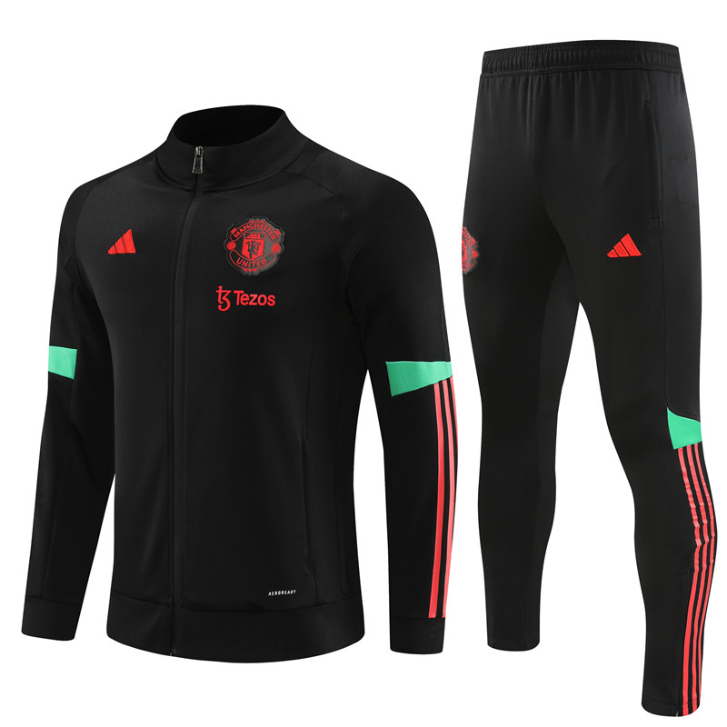 Manchester United 23-24 Jacket Training Tracksuit - Black