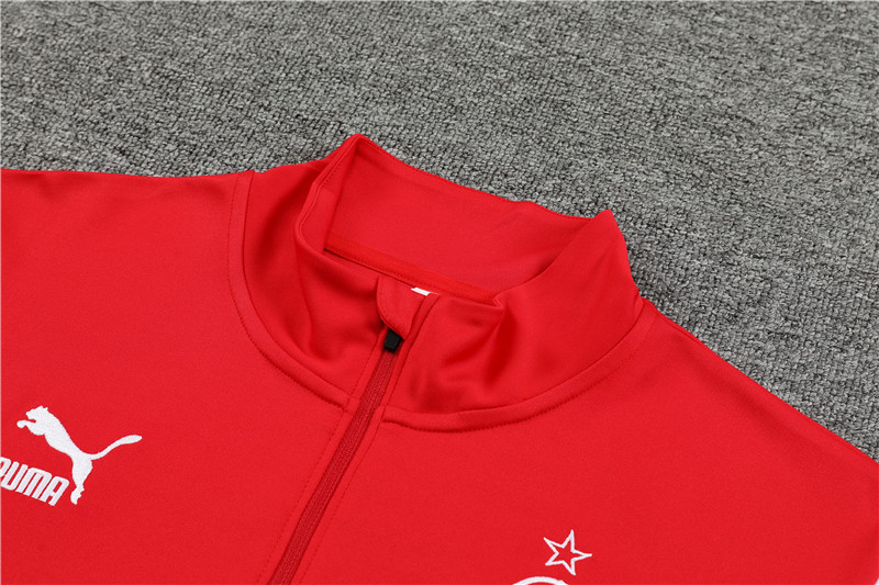 AC Milan 23-24 Long Sleeve Training Set -Red and White