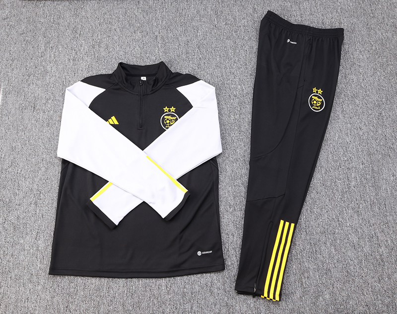 Algeria Olympic TEAM 23-24 Long Sleeve Training Set -Black and White