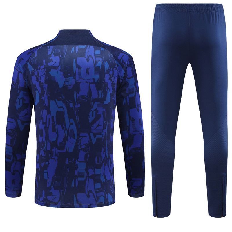 Che 23-24 Kids Long Sleeve Training Set Blue Camouflage