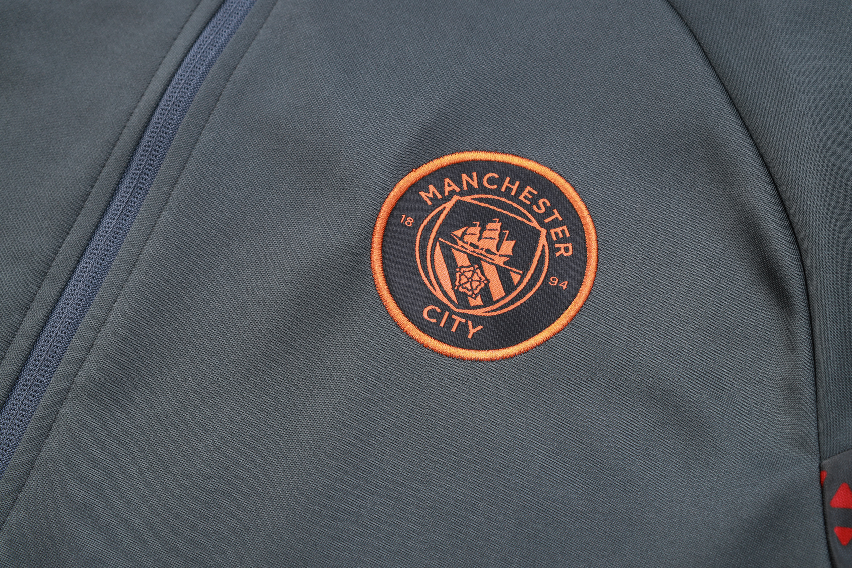 Manchester City 23-24 Jacket Training Tracksuit -Dark Grey