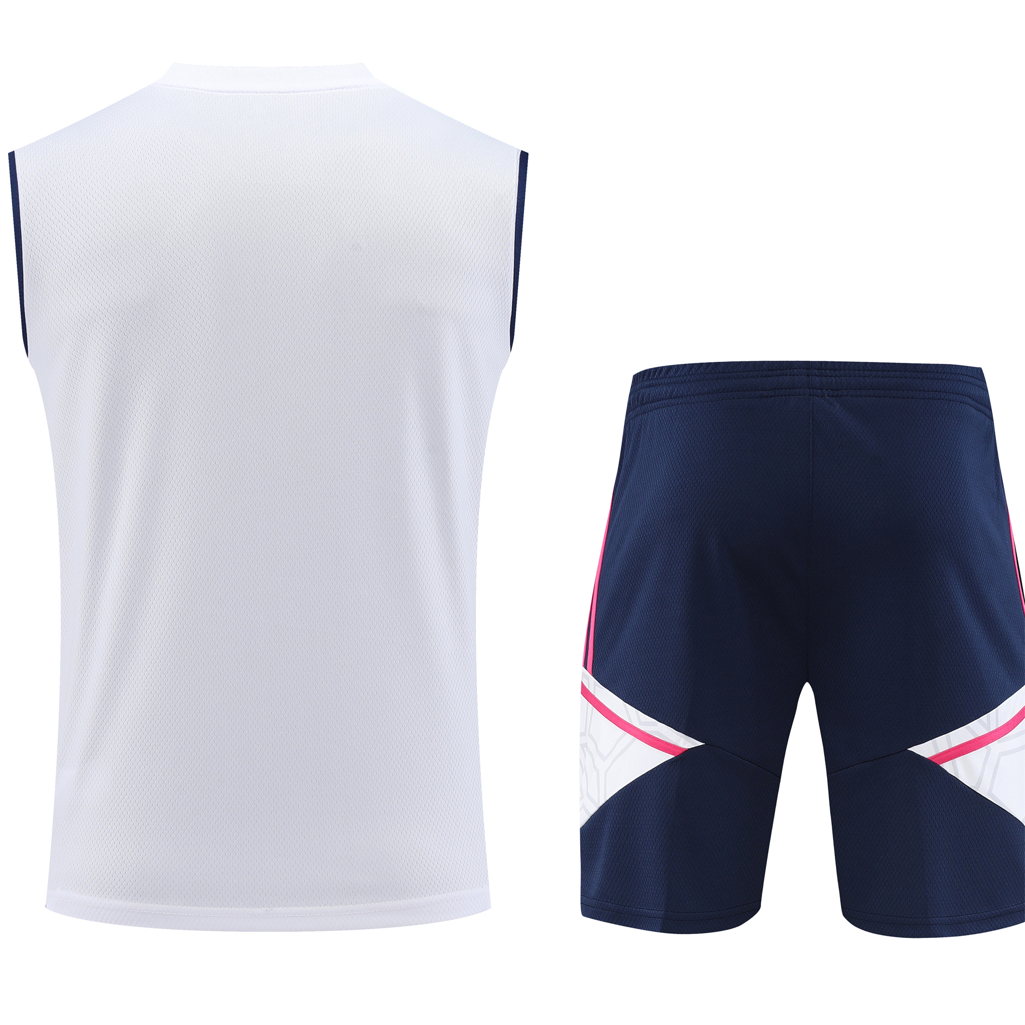 Arsenal 23-24 Player Vest Training Set White Pink