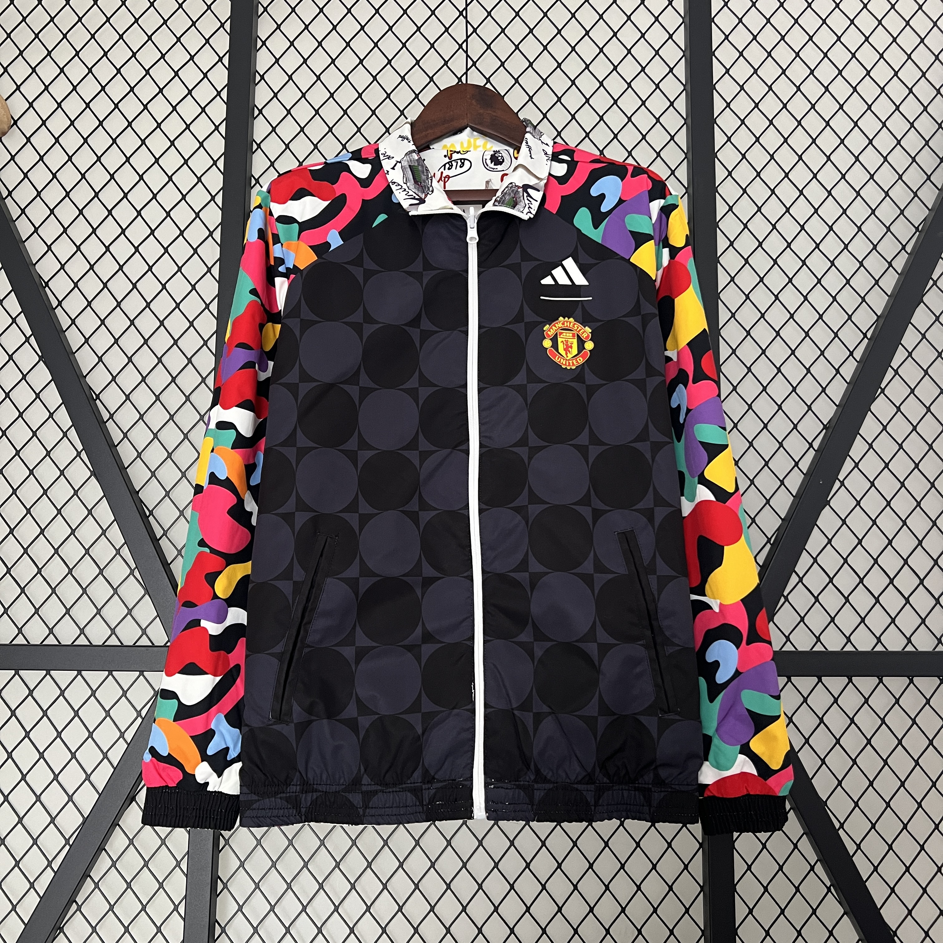 Manchester United 23-24 Double Sided Windbreaker - Graffiti Style