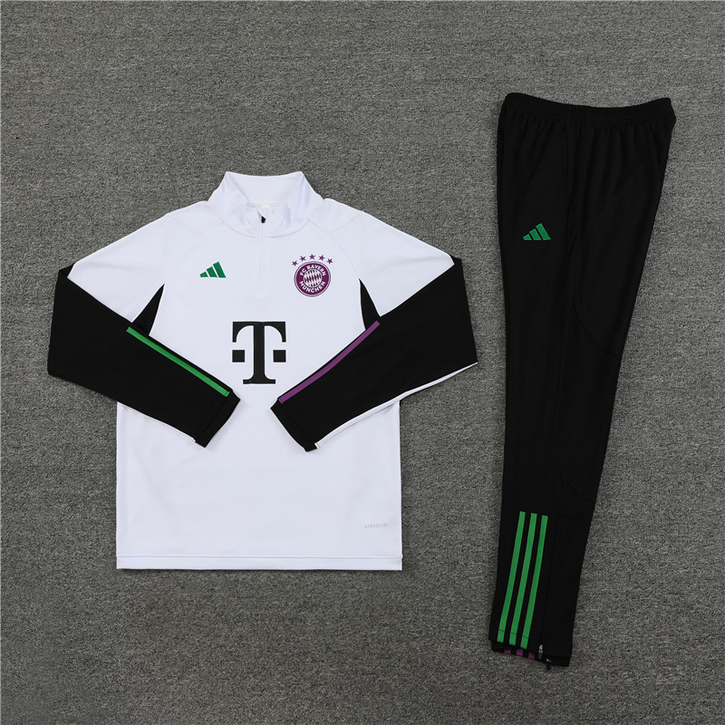 Bayern Munich 23-24 Kids Long Sleeve Training Set White