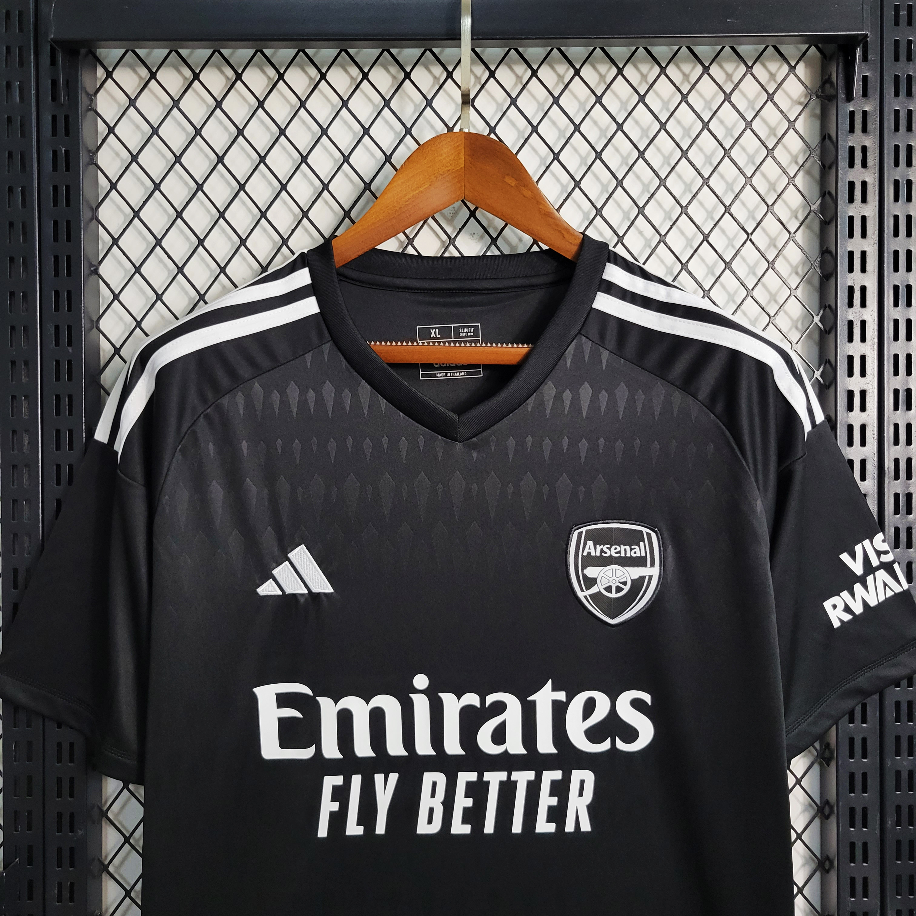 23-24 Arsenal Black Goal Keeper Fans Jersey