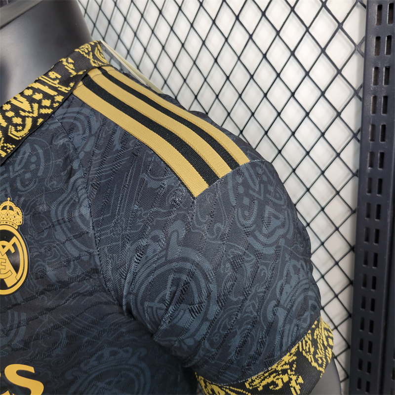23/24 Real Madrid Away Stadium Jersey Black - Player Version