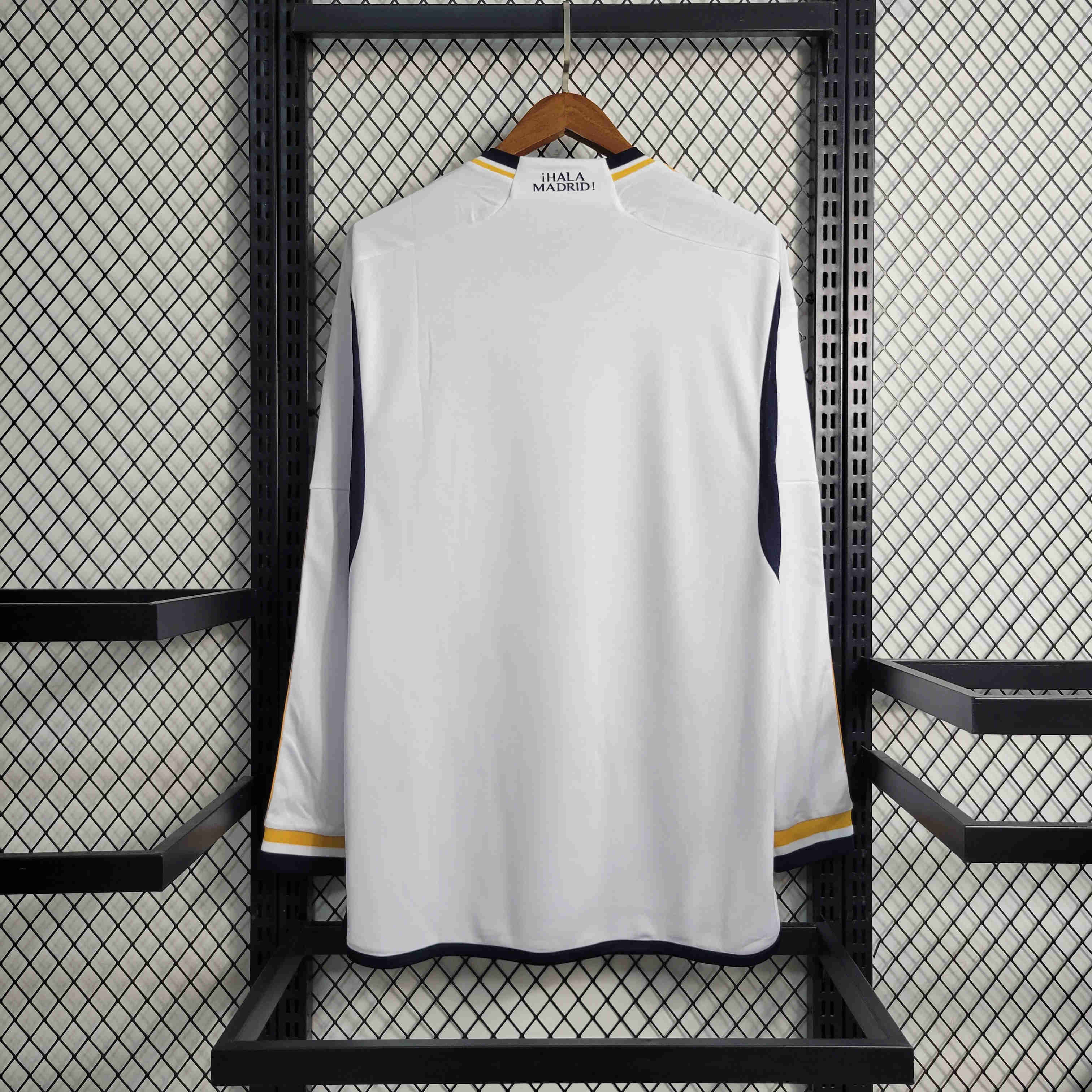23-24 Real Madrid Home Long Sleeve Jersey - Fans Version