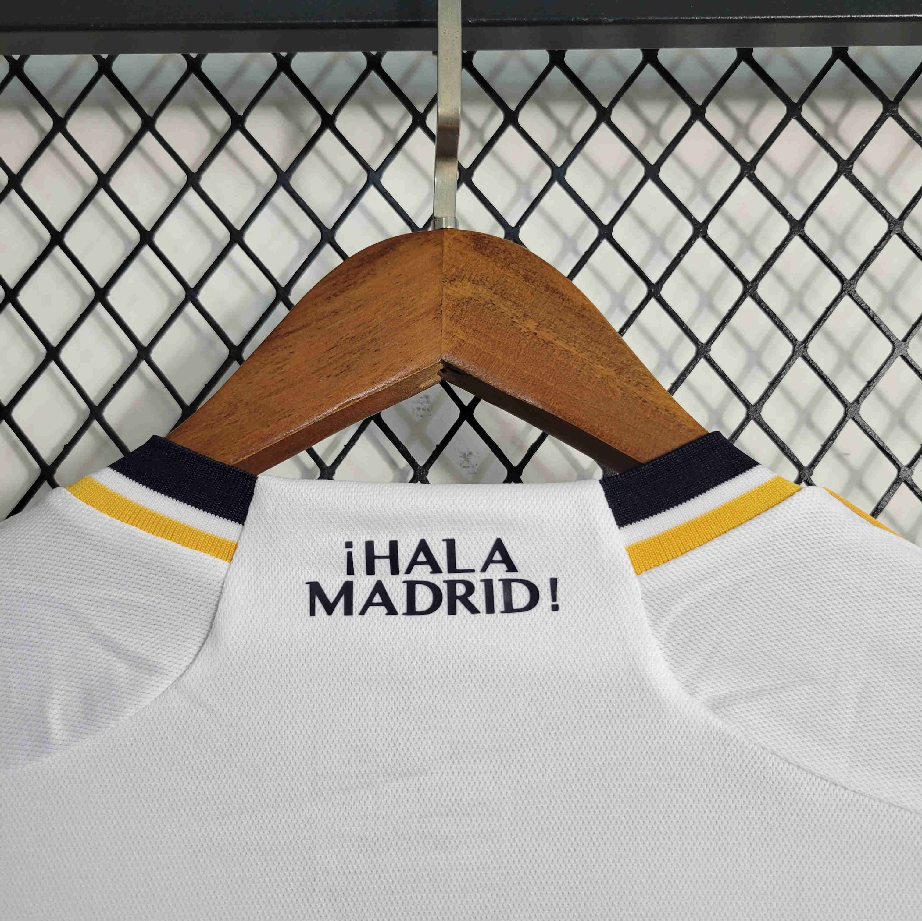 23-24 Real Madrid Home Long Sleeve Jersey - Fans Version