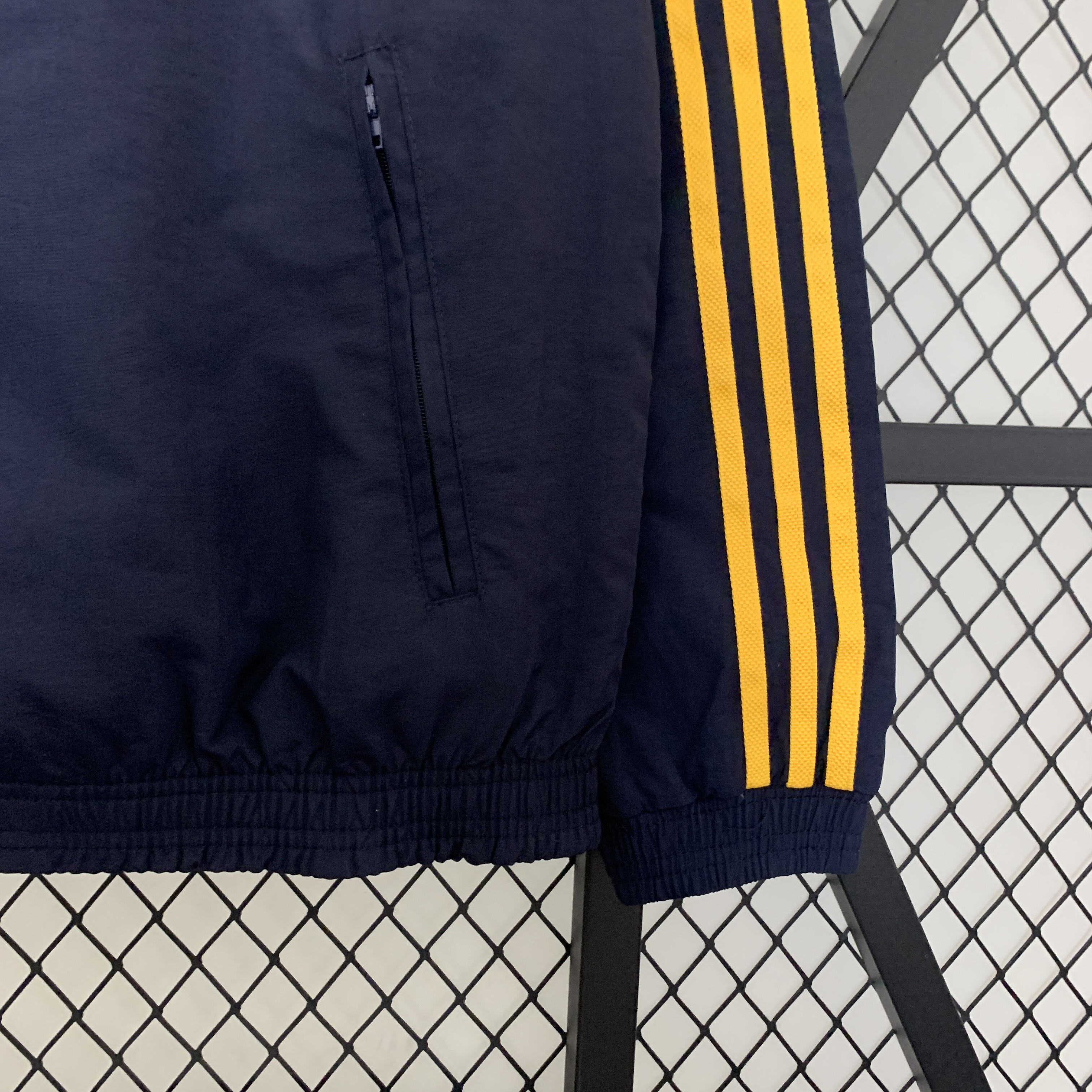 Real Madrid 23-24 Houndstooth Pattern Limited Edition Player Reversible Windbreaker