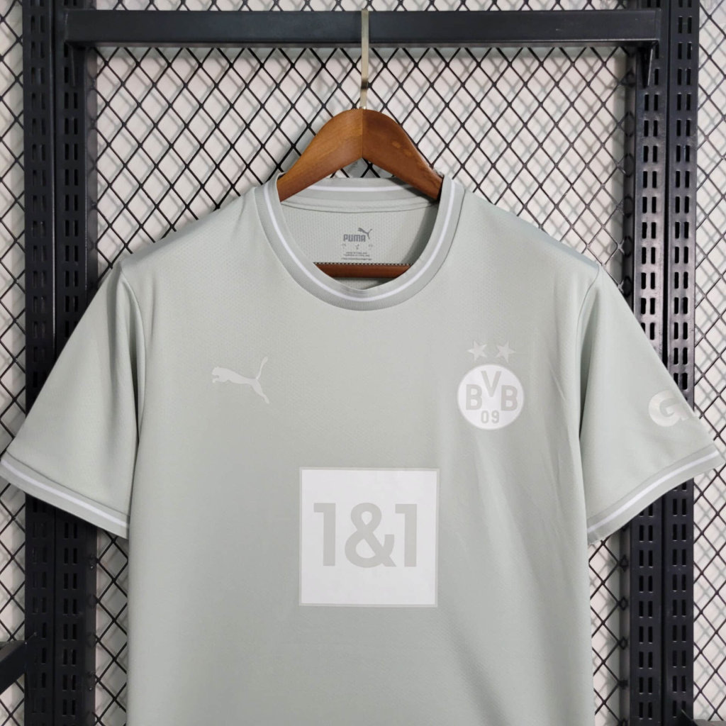 Dortmund 23-24 Grey Training Jersey - Fans Version