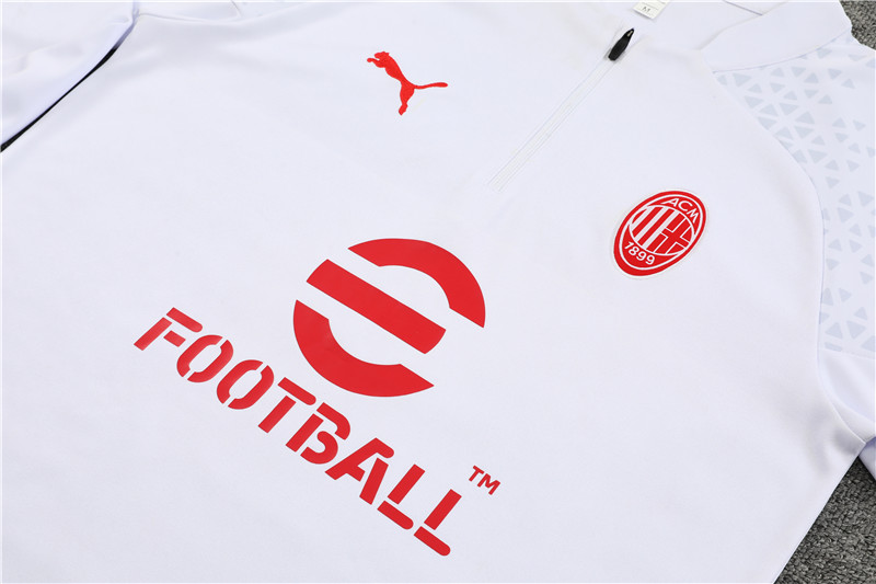 AC Milan 23-24 Kids Long Sleeve Training Set White
