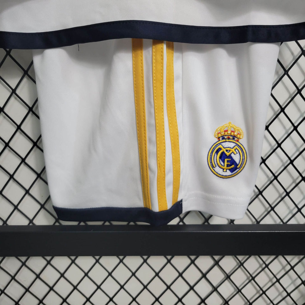 Real Madrid 23-24 Home Stadium Long Sleeve Kids Kit