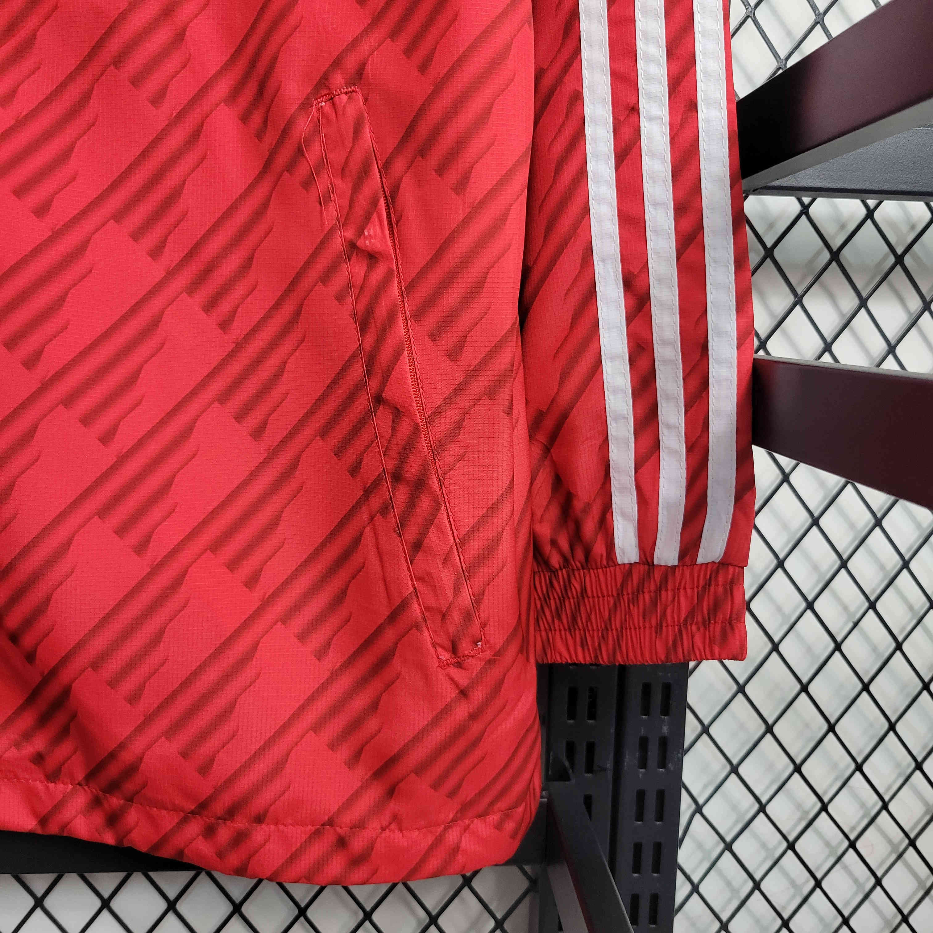 23-24 Manchester United Red Windbreaker