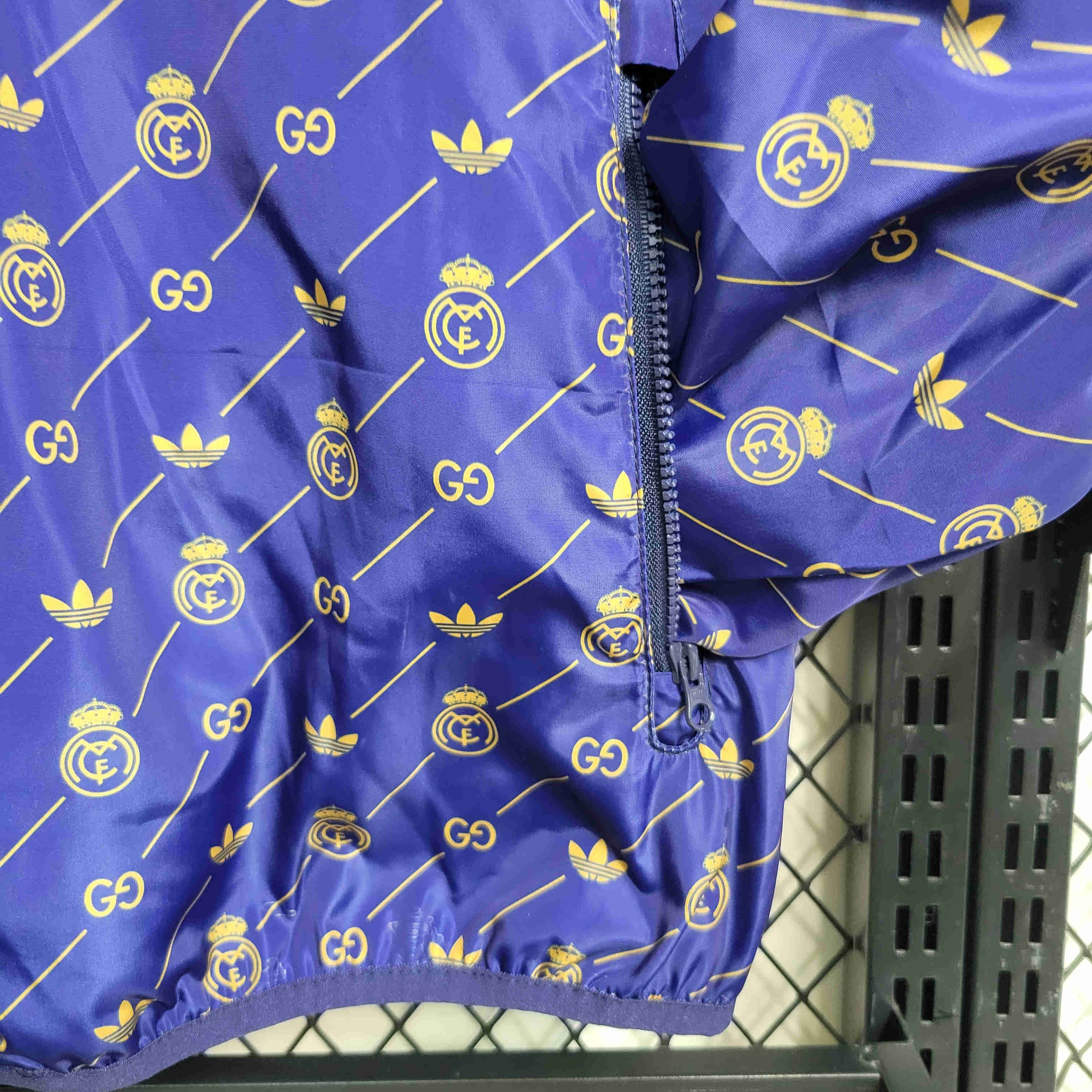 23-24 Real Madrid x GUCCI Navy Windbreaker