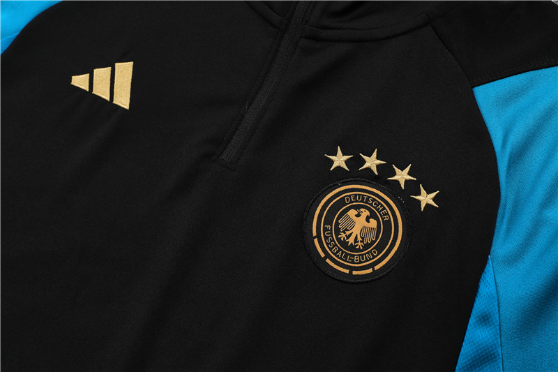 Germany 23-24 Kids Long Sleeve Training Set Black