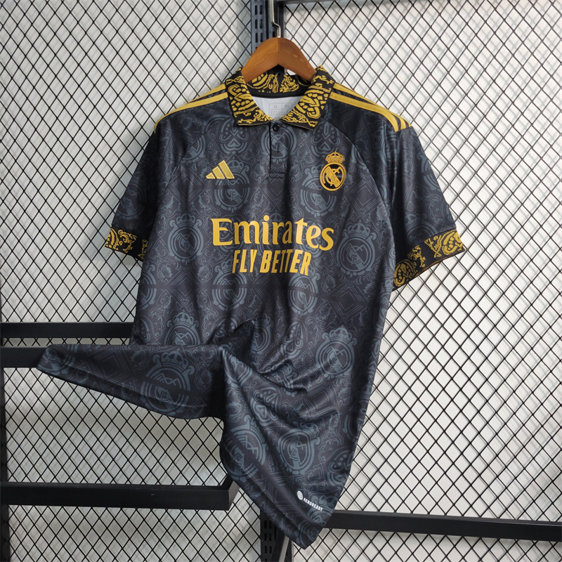 23/24 Real Madrid Black Concept Edition Jersey - Fans Version
