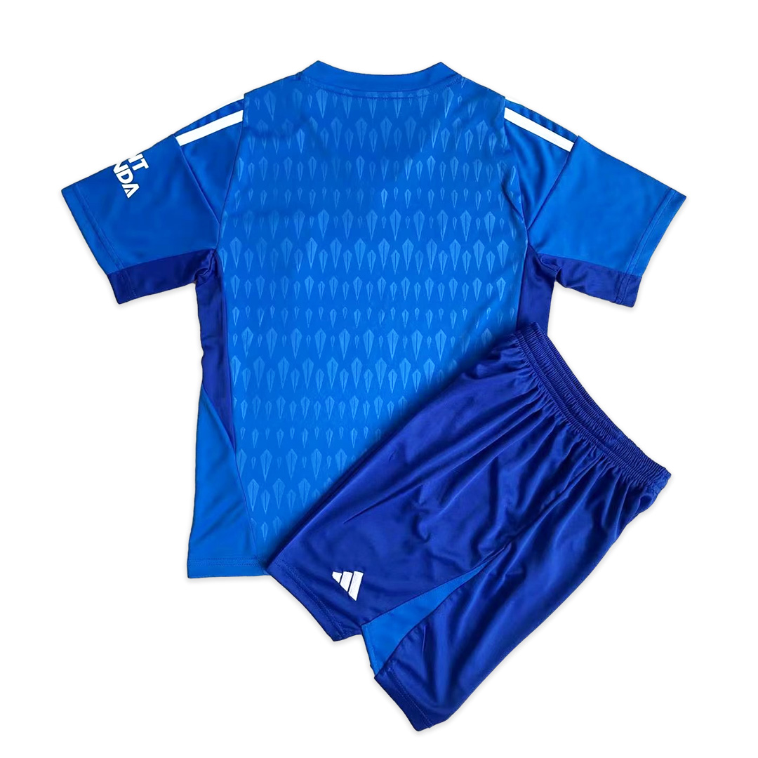 Arsenal 23-24 Blue Goalkeeper Men's Adult Jersey Set - Fans Version