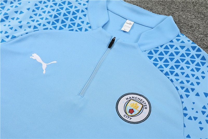 Manchester City 23-24 Long Sleeve Training Set -Light Blue