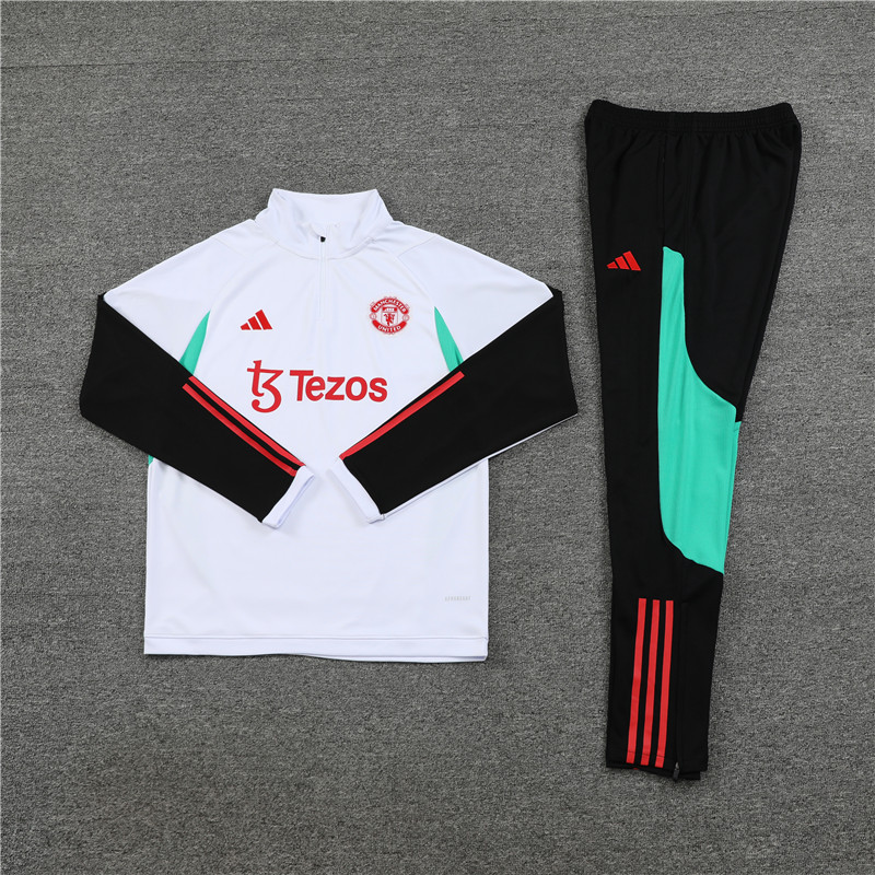 Manchester United 23-24 Long Sleeve Training Set -White